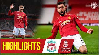 Fernandes stunner wins fivegoal thriller  Manchester United 32 Liverpool  Emirates FA Cup [upl. by Modnar]