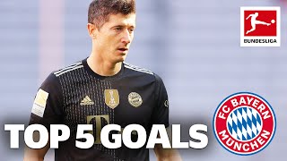 Robert Lewandowski  Top 5 Goals All Time • FC Bayern München [upl. by Meta]