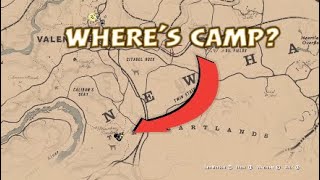 RDR2 Wheres Camp HERE Chapter 2 Caravan Camp Home Base On Map Red Dead Redemption 2 RDR2 [upl. by Madonna]