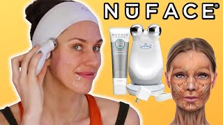 Shocking My Facial Muscles BEFORE AND AFTER HOW TO USE THE NUFACE MICROCURRENT MACHINE [upl. by Odey661]