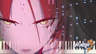 ｢Nightglow｣  Honkai Impact 3 OST Piano ArrangementCover Sheet Music [upl. by Licna]