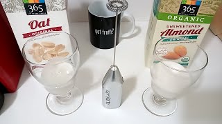 Oat Milk vs Almond Milk part 2 Frothing Test [upl. by Sherry]