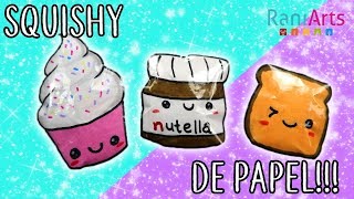 Haz SQUISHIES de PAPEL Super fáciles [upl. by Farland33]