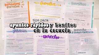 APUNTES RÁPIDOS Y BONITOS EN CLASE 🤠 [upl. by Arvell174]