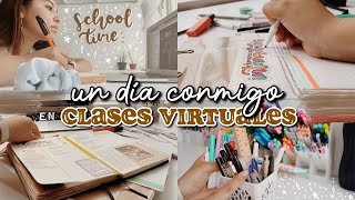 ASÍ SON MIS CLASES VIRTUALES en CUARENTENA 👋🏻 apuntes en casa 🌟 [upl. by Fabien910]