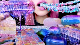 BEST POPULAR ASMR FOOD  GALAXY HONEYCOMB  RAINBOW CAKE  EATING SOUNDS [upl. by Rochemont]