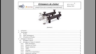 Cours les échangeurs de chaleur [upl. by Naras]