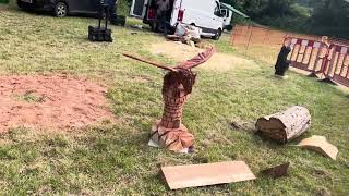 A fabulous range of wooden sculpture at Caerleon festival 2024 [upl. by Mattias741]