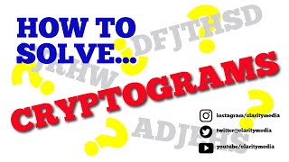 How to Solve Cryptogram Puzzles [upl. by Airitak455]