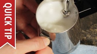 How to AutoFroth Milk for Lattes [upl. by Einafats]