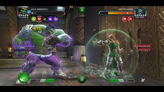 iHulk Solo Gauntlet Doom in 76sec  565 No synergies  Marvel Contest of Champions [upl. by Annadroj]