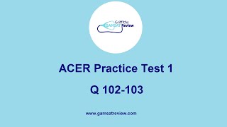 GAMSAT Green Booklet  Practice Test 1 Q102103 [upl. by Mona]