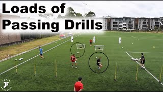 Loads Of Passing Drills  Group Training  Joner Football [upl. by Rossi943]