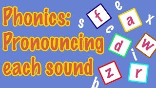 English Letter Pronunciation  Phonics [upl. by Innaig516]