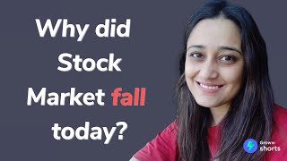 Why Stock Market Crashed today  Why did stock market fall today shorts [upl. by Asek]