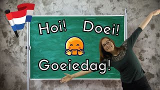 DUTCH GREETINGS  Dutch for BEGINNERS les 1 NT2  A1 [upl. by Uon]