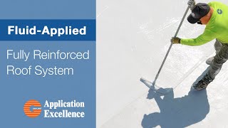 FluidApplied Roof System  FULLY REINFORCED  Application Excellence [upl. by Adiela]