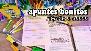 el proceso de mis APUNTES BONITOS  regreso a clases 🌟 [upl. by Balthasar]