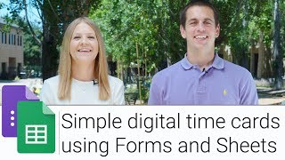 Digital Time Card using Forms and Sheets [upl. by Aenil]