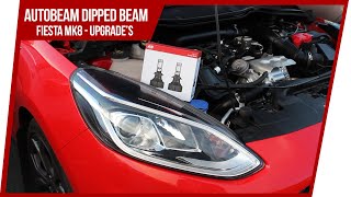 MK8 Fiesta  Autobeam LED H7 Dipped Beam Install Guide [upl. by Etnor]