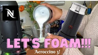 How To Foam Milk With Aeroccino 3 Make Coffee With Foam Tips amp Tricks  Easy Foamed Latte Recipe [upl. by Yelhsa]