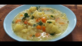 Zupa Kalafiorowa z ryżem Cauliflower soup with rice [upl. by Ranip]