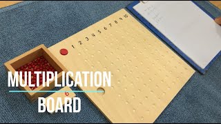 VMI Math  Multiplication Board  Montessori [upl. by Semaj618]