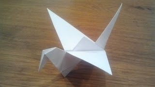 How To Make an Origami Flapping Bird [upl. by Anne]