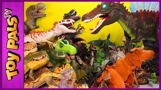 500 DINOSAURS Toy Dinosaur Figure Collection w Jurassic World Dinosaurs [upl. by Serg]