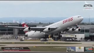 The most incredible view at London Heathrow Aiport  9 hrs of Arrivals Departures amp Airport Action [upl. by Retniw]