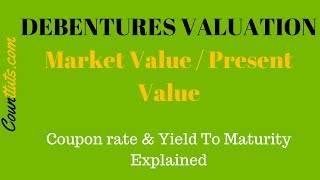 Debentures Valuation  Calculating Market Value PV of Debentures [upl. by Asenaj]