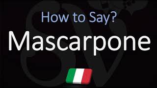 How to Pronounce Mascarpone CORRECTLY [upl. by Pickford918]