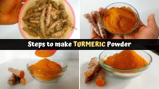 How to Make Turmeric Powder at home [upl. by Gayla671]