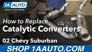 How to Replace Catalytic Converters 0006 Chevy Suburban 1500 [upl. by Zigmund]