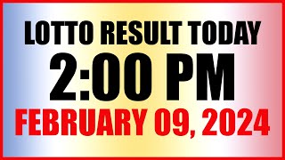 Lotto Result Today 2pm February 9 2024 Swertres Ez2 Pcso [upl. by Esil]