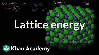 Lattice energy  Molecular and ionic compound structure and properties  AP Chemistry  Khan Academy [upl. by Ailedroc]