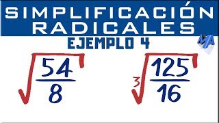 Simplificación de expresiones con radicales  Ejemplo 4 [upl. by Lynne]