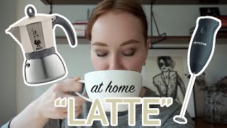 HOW TO MAKE A quotLATTEquot AT HOME moka pot  frother [upl. by Noned746]