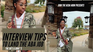 Interviewing Tips to Land the ABA Job [upl. by Ecirted]