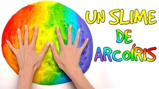 Cómo hacer un Slime Arcoíris🌈💩 [upl. by Alguire]