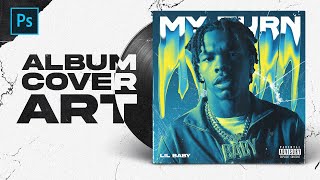 Album Cover Art Photoshop FREE PSD  Tutorial by EdwardDZN [upl. by Nyladnek]