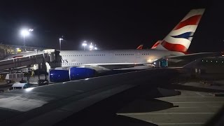 A380 British Airways Cabin Crew announcement after landing Heathrow [upl. by Nnateragram]