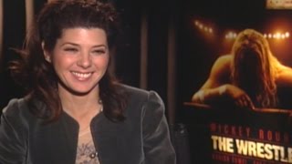 The Wrestler Marisa Tomei Interview [upl. by Naillimixam]