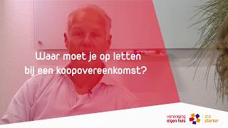 Huis kopen waar moet je op letten bij een koopcontract [upl. by Neelyk]