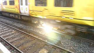 Merseyrail 507 009 making arcs at Birkdale station [upl. by Eagle]