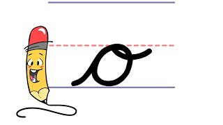 Pencil Petes Cursive Writing  Lowercase o [upl. by Elahcar794]