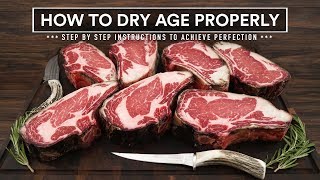 How to DRY AGE BEEF AT HOME Properly  45 Day Aged Bone in Ribeye [upl. by Airekal]