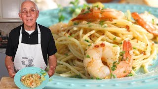 Spaghetti Shrimp Scampi Recipe [upl. by Henryetta]