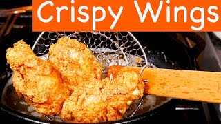 Crispy Fried Chicken Wings Recipe [upl. by Ahtelat]