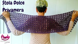 TUTORIAL Stola Dolce Uncinetto facile e veloce [upl. by Cordle]